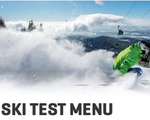 Verkauf von Abfahrts- und Skialpin-Ski "SKI TEST MENU"
