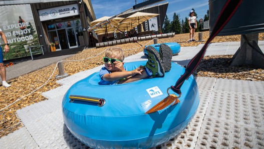 Letní tubing v Dětském parku Kabinka